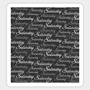 Saturday graphics typography Sticker